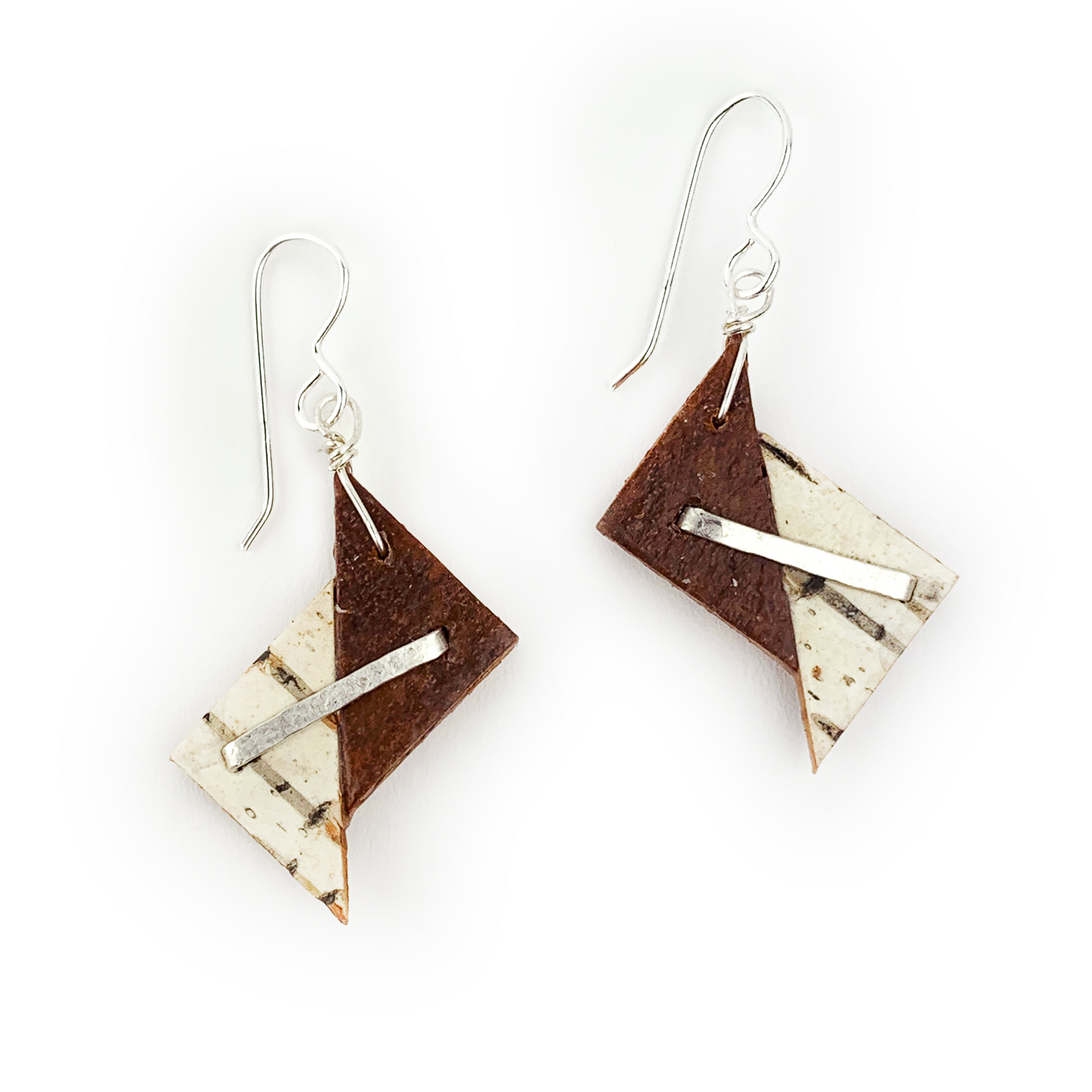 Tessoro Birch Bark Nordic French Hook Earrings