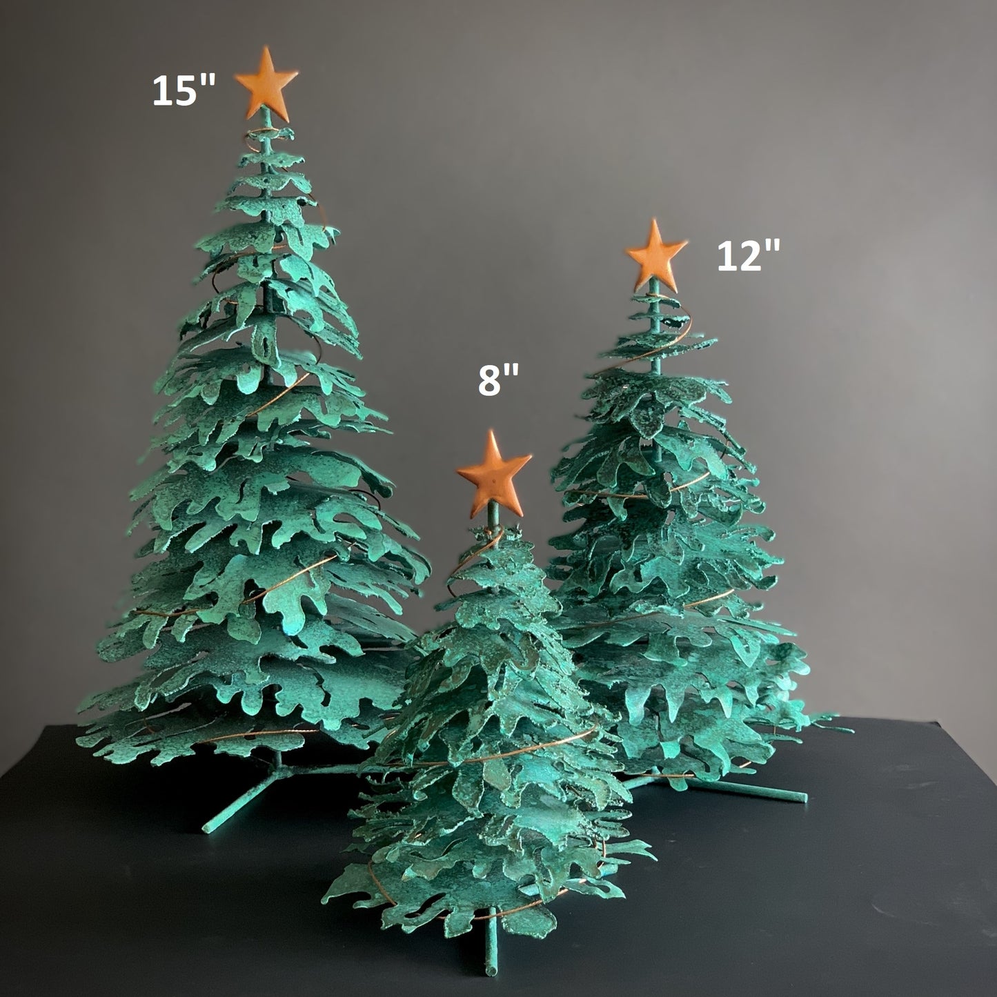 Andy Brinkley Studio 15" Copper Christmas Tree in Verdigris