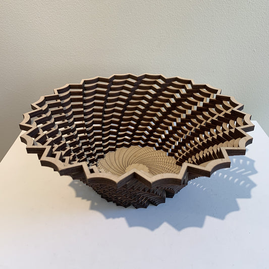 Baltic By Design 9" Wood Bowl (Fern Pattern)