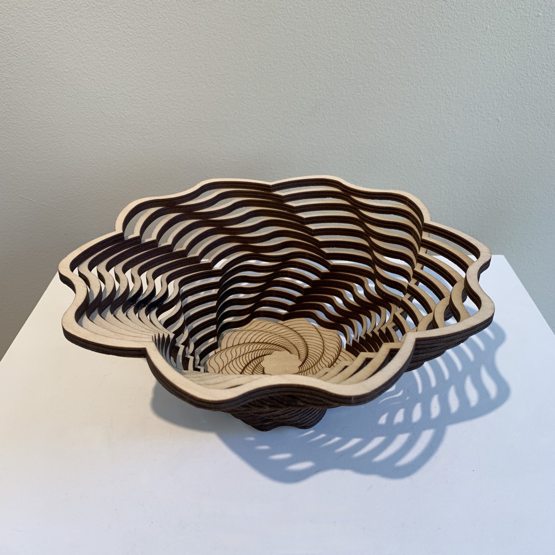 Baltic By Design 9" Wood Bowl (Blossom Pattern)