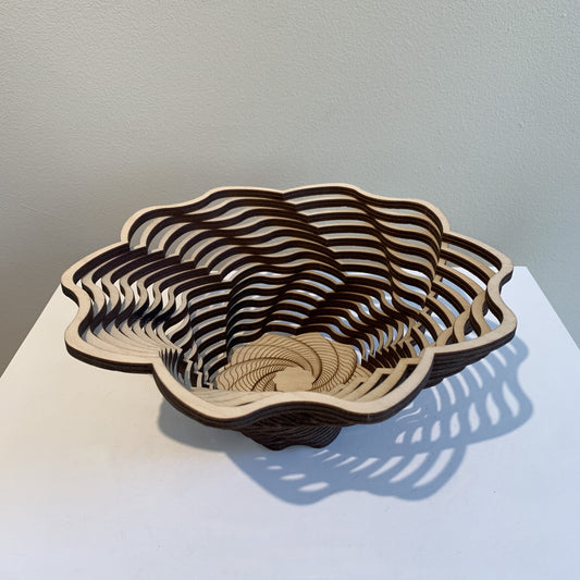 Baltic By Design 9" Wood Bowl (Blossom Pattern)
