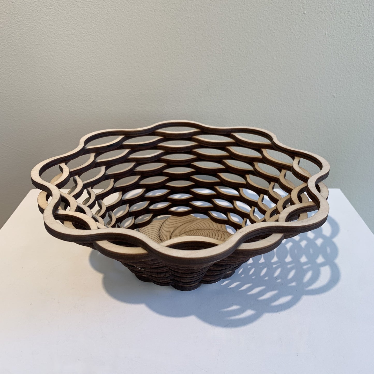 Baltic By Design 9" Wood Bowl (Basket Pattern)