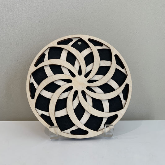 Baltic By Design Wood Trivet (Pinwheel Pattern)