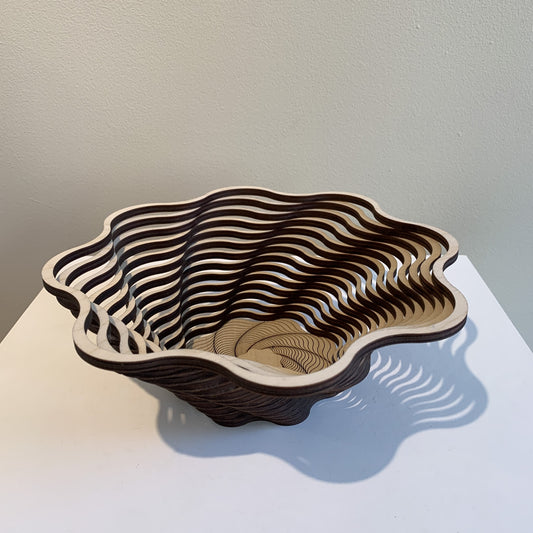Baltic By Design 9" Wood Bowl (Spiral Pattern)