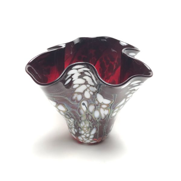Paul Bendzunas Handkerchief Vase in Red
