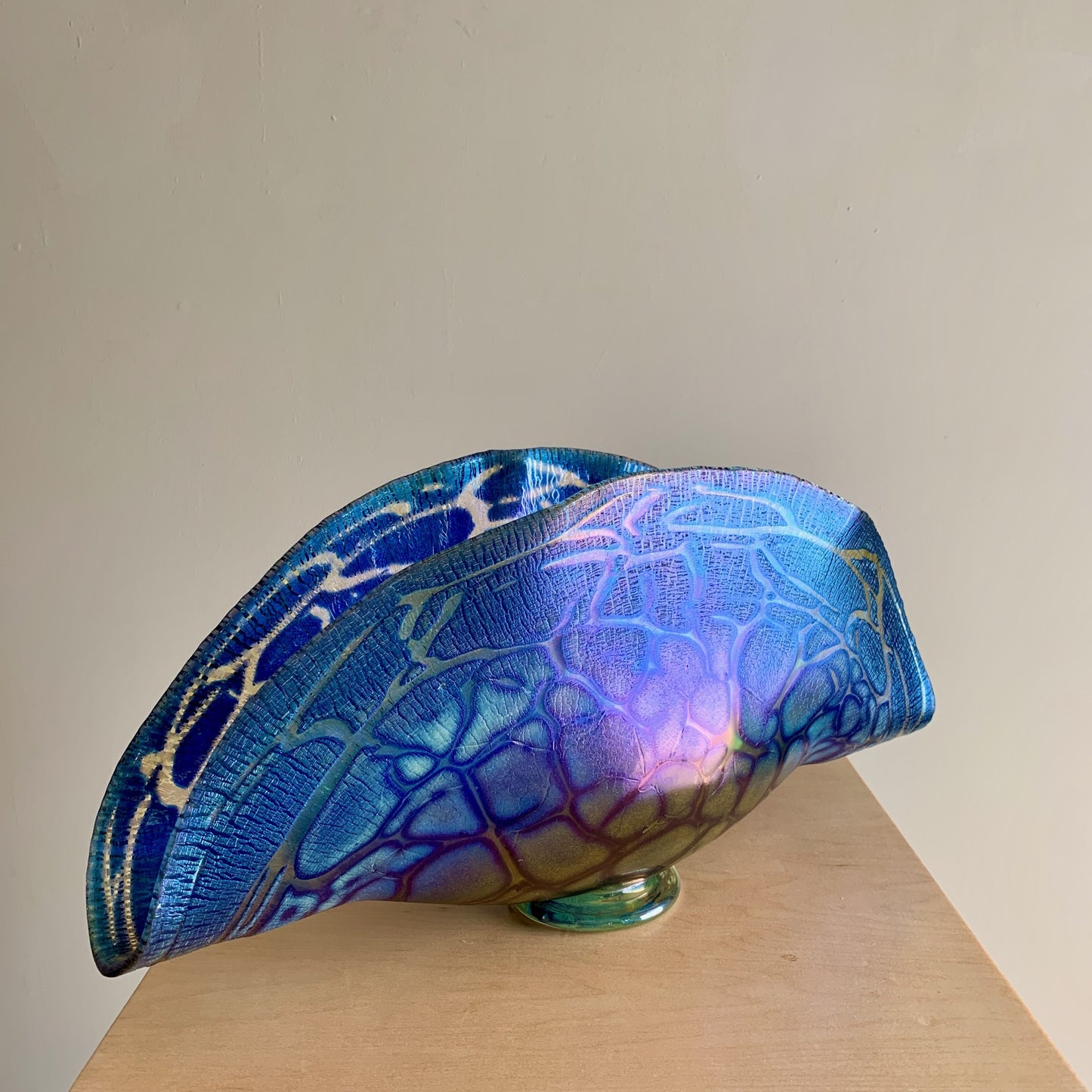 Callahan Mountain Clam Shell, Cobalt/Iris Gold Crackle