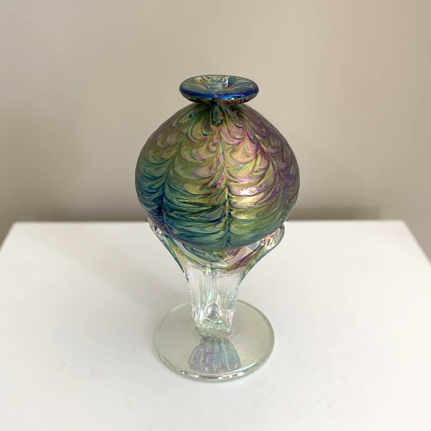 Callahan Mountain Oil Lamp in Peacock