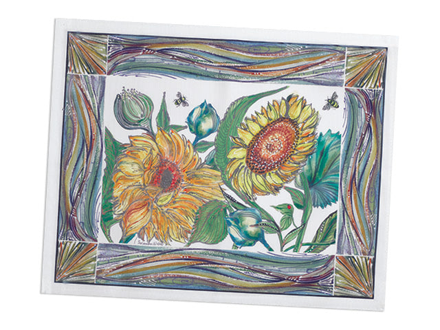 Clay Born Pottery & Textiles Placemat Sunflower