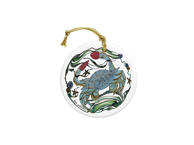 ClayBorn Ceramic Ornament Crab
