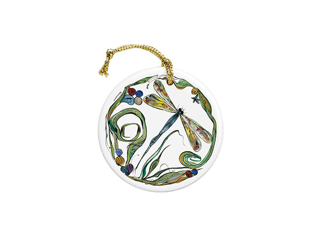 ClayBorn Ceramic Ornament Dragonfly