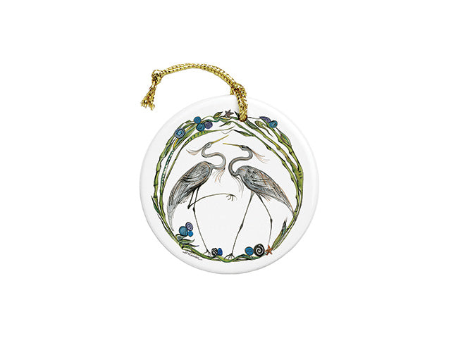 ClayBorn Ceramic Ornament Heron