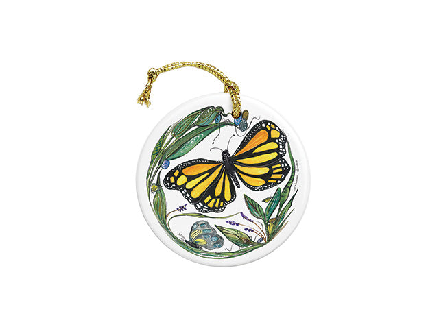 ClayBorn Ceramic Ornament Monarch
