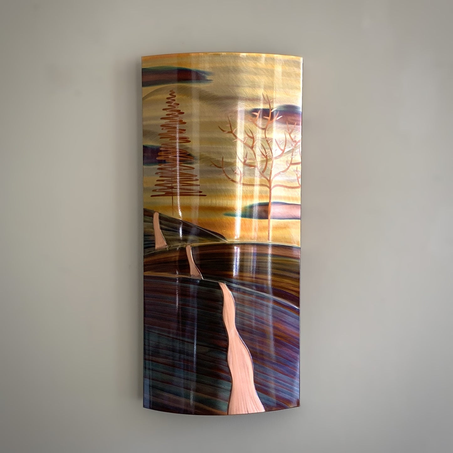 Copper Elements "Too Far To Walk" Wall Hanging