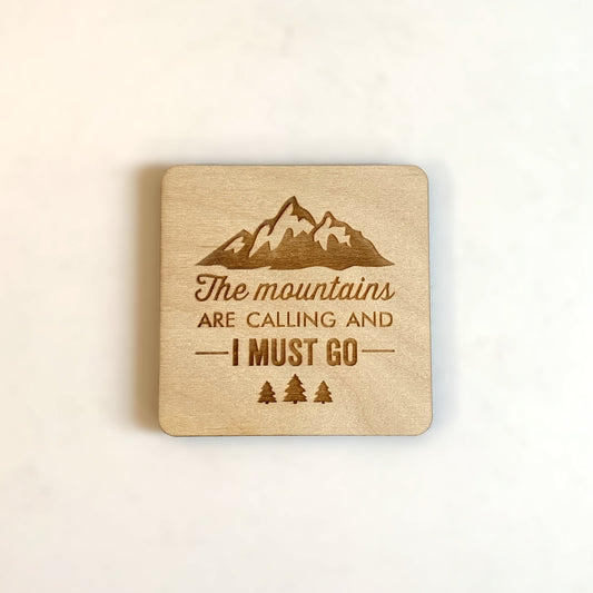 G3 Studios Wood Coaster, Mountains Calling