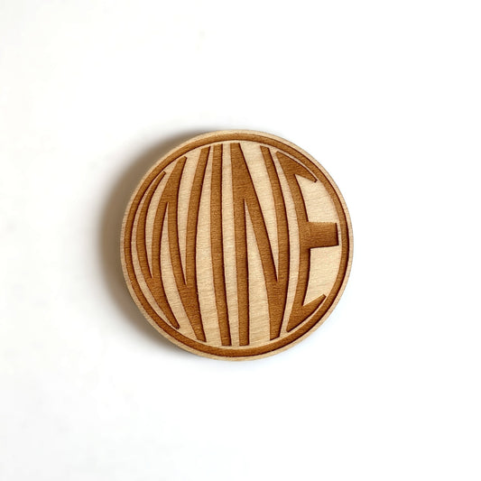 G3 Studios Wood Coaster, Wine