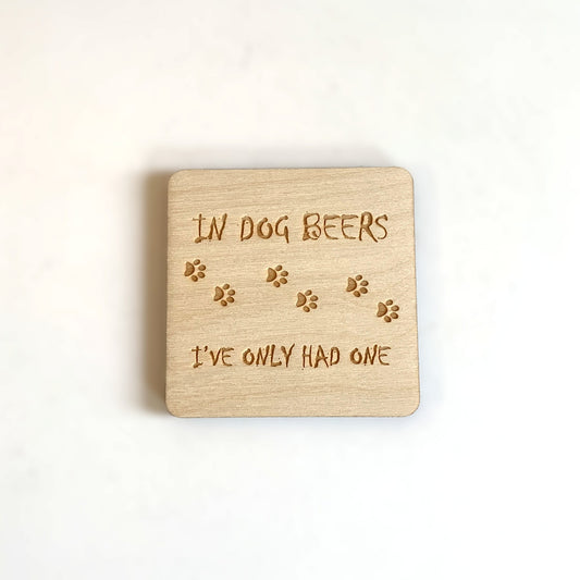 G3 Studios Wood Coaster, Dog Beers