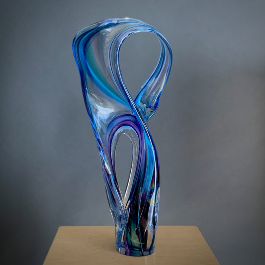 David Goldhagen Double Loop in Blue/Purple