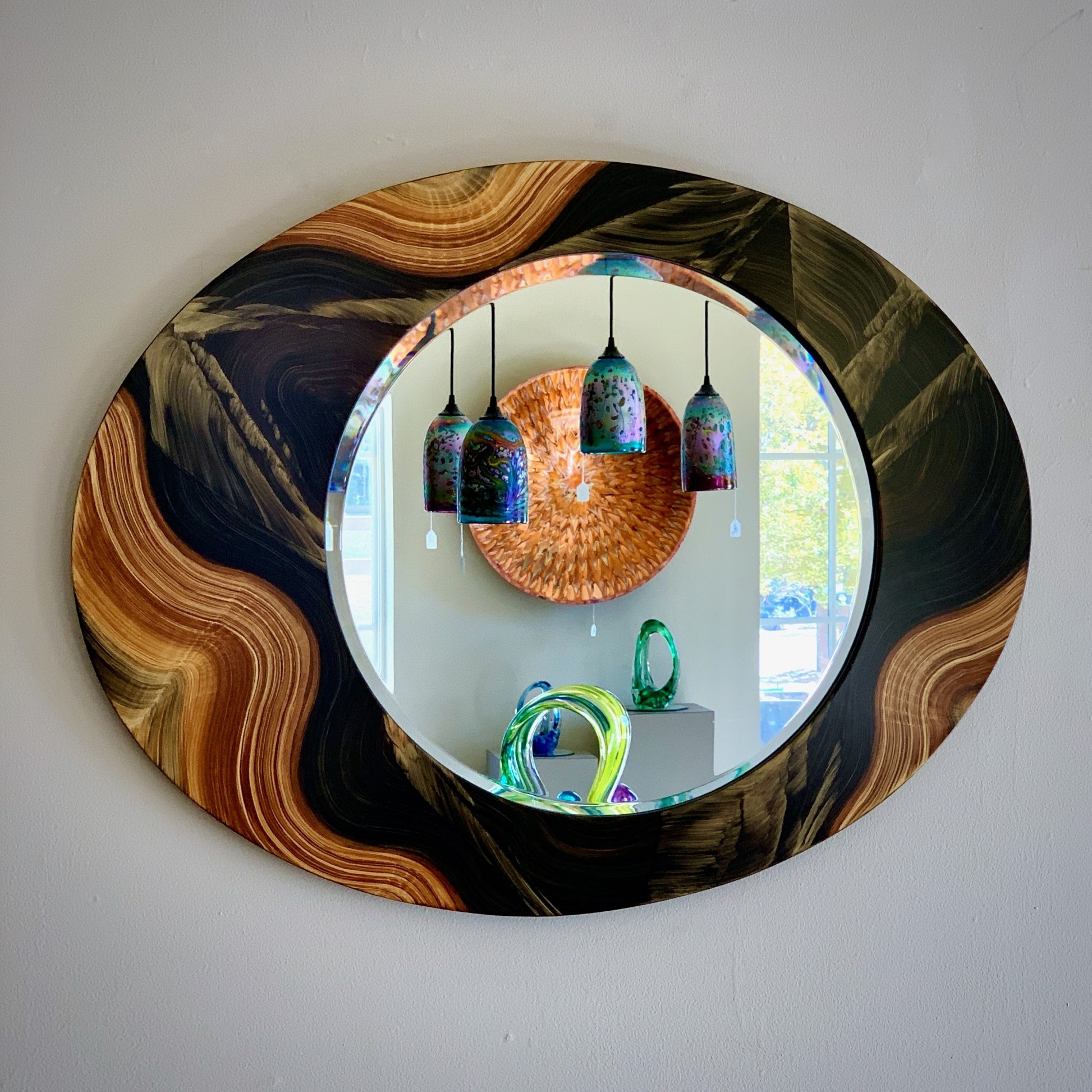 Grant-Noren Dark Flames Asymmetrical Mirror