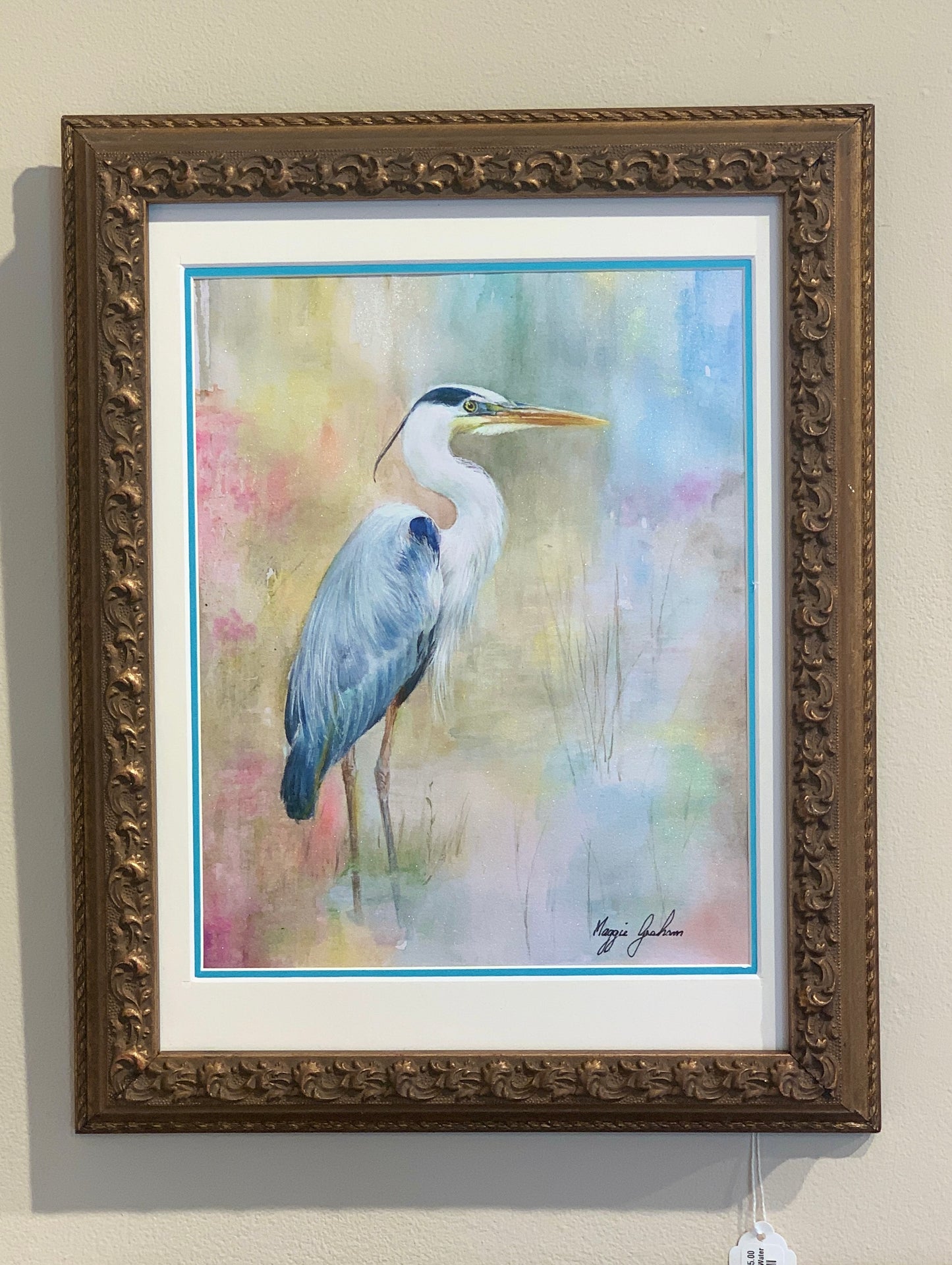 Maggie Graham "Blue Heron" Watercolor