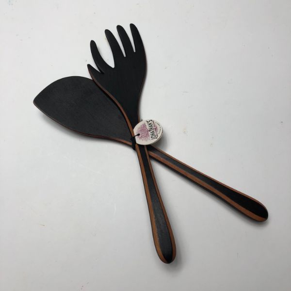 Jonathan's Spoons Blackened Fork Salad Set
