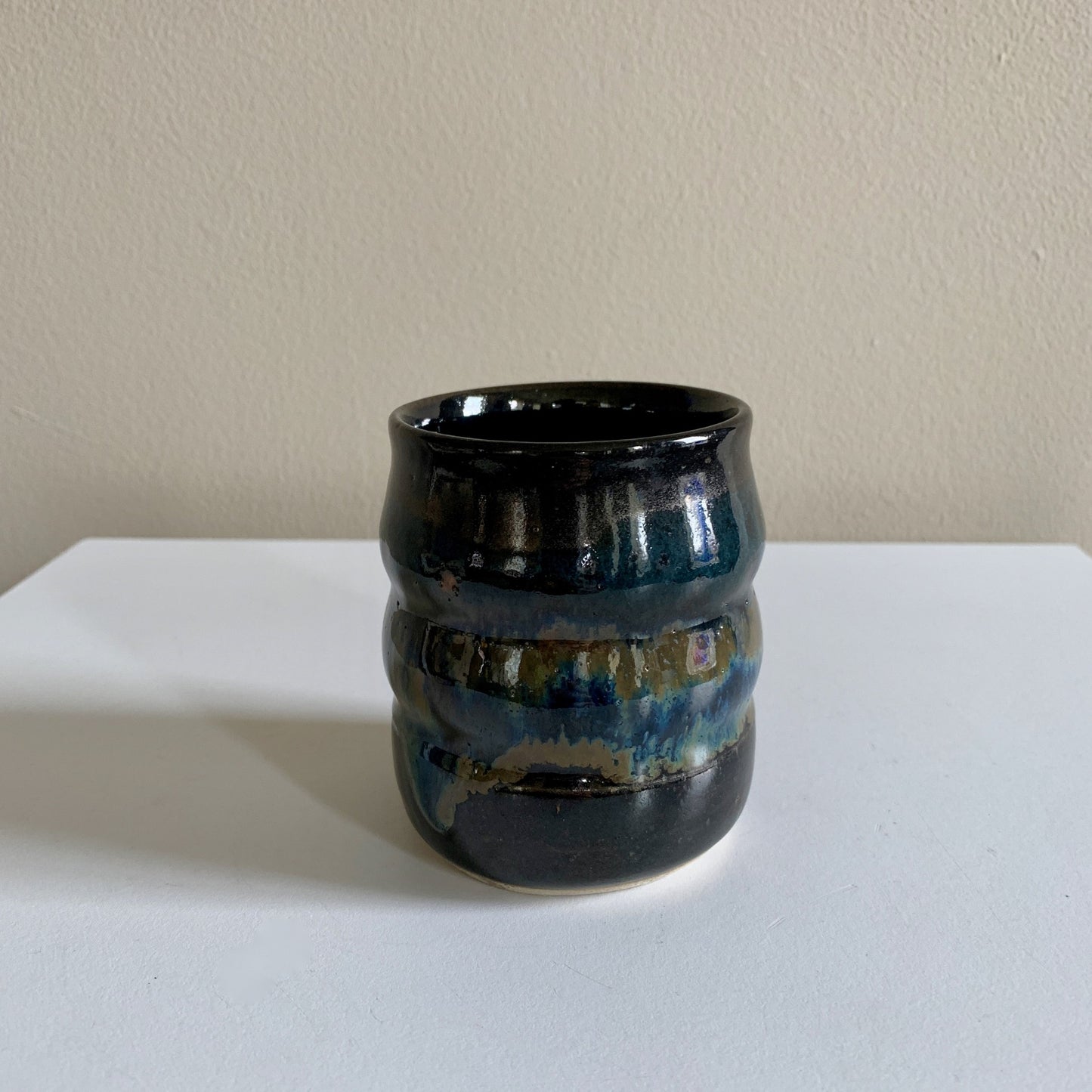 3" Juice Cup Black Teal