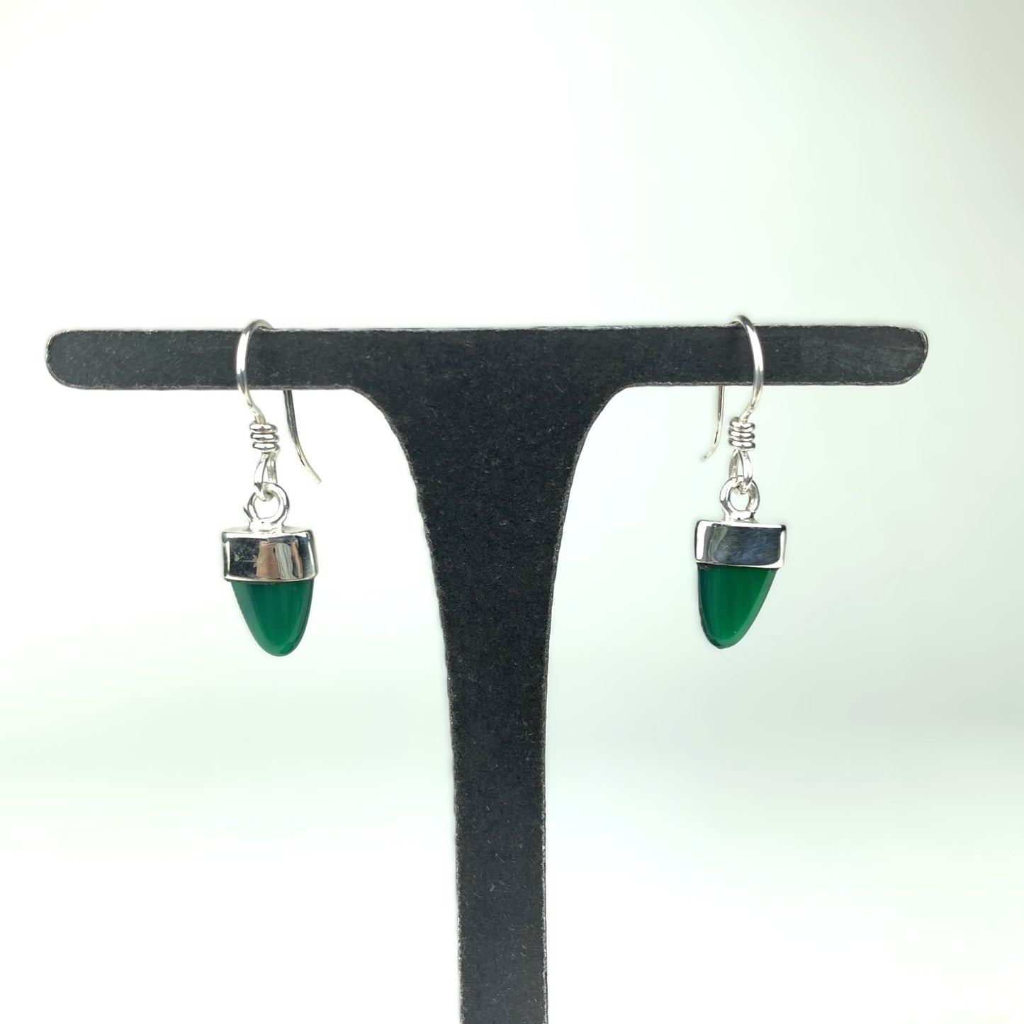 Katherine Palmer Green Onyx Earrings