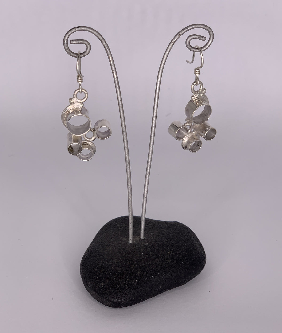 Katherine Palmer Sterling Silver Tubing Earrings