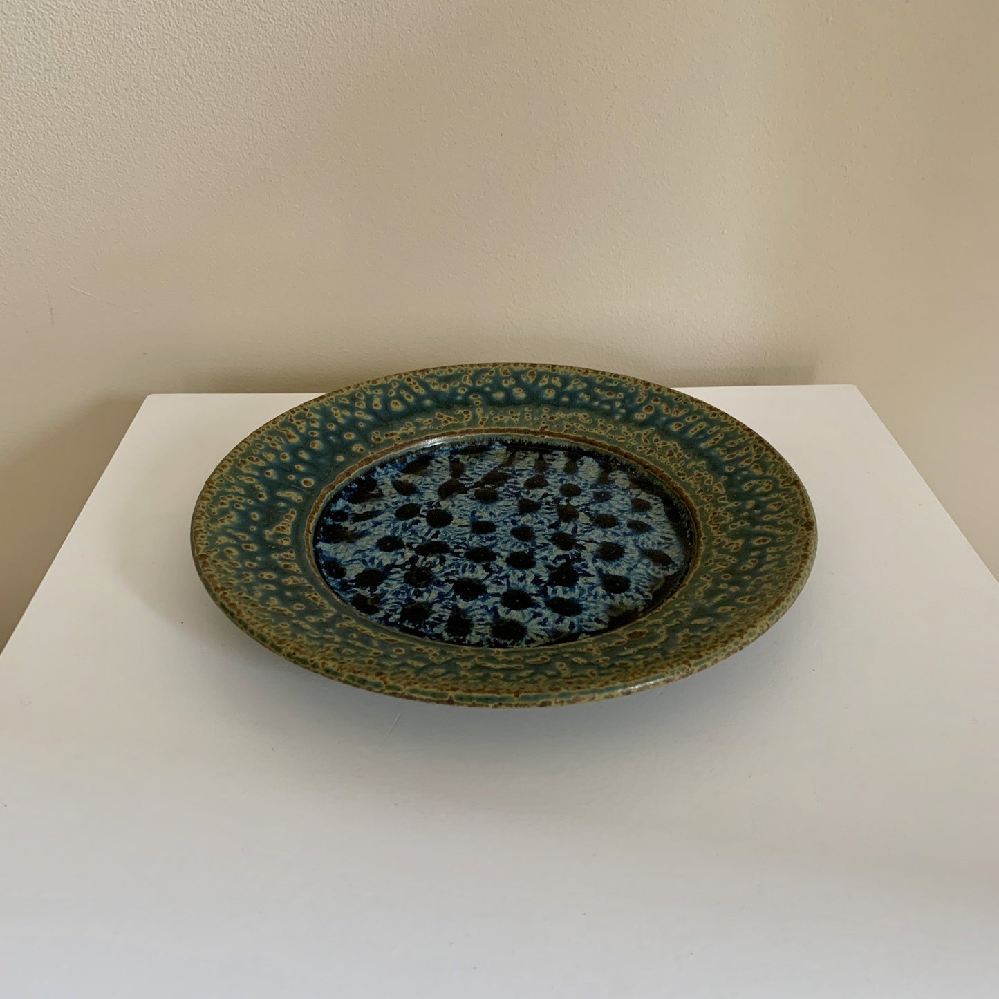 Ray Pottery Salad Plate Peacock