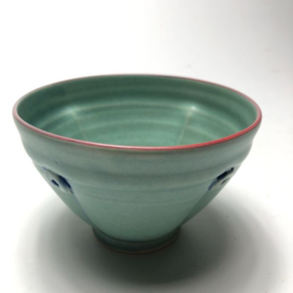 Rebecca Lowery Pottery 5" Bowl Green
