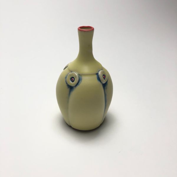 Rebecca Lowery Pottery Small Bottle Vase Yellow