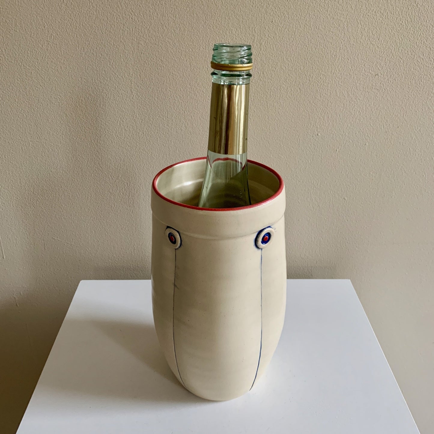 Rebecca Lowery Pottery Wine Chiller Vanilla