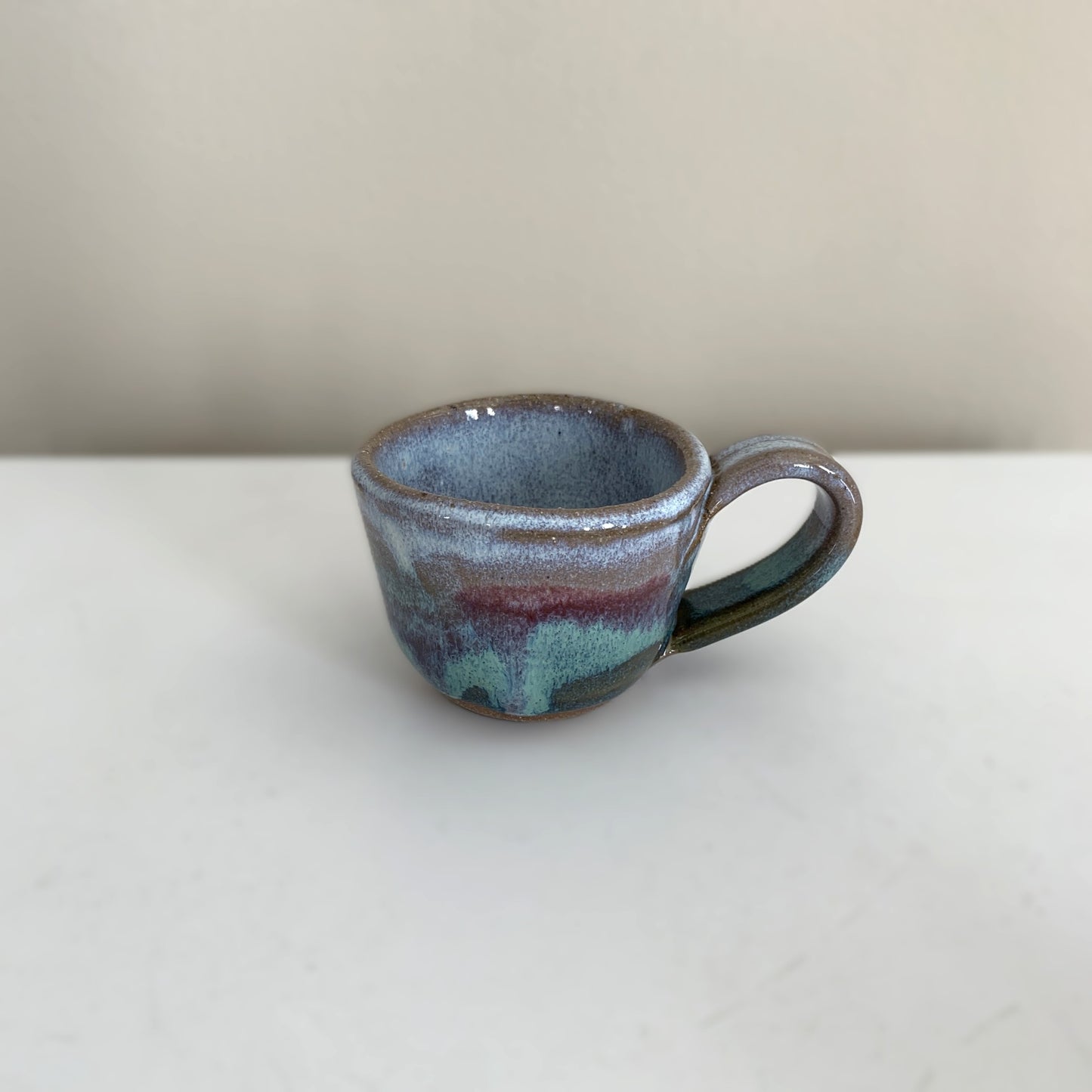 Salvaterra Pottery Espresso Cup Green