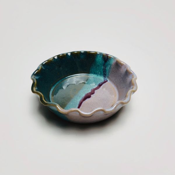 Salvaterra Pottery Brie Baker Green