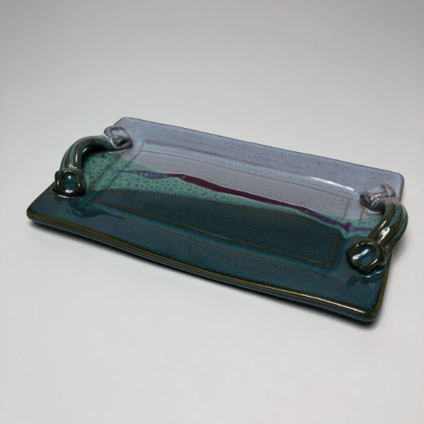 Salvaterra Pottery Medium Bread Tray Green
