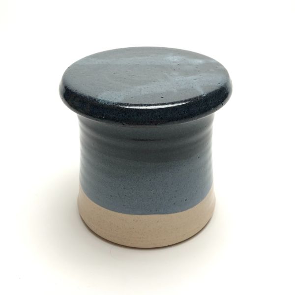 Stegall's Stoneware French Butter Keeper Blue