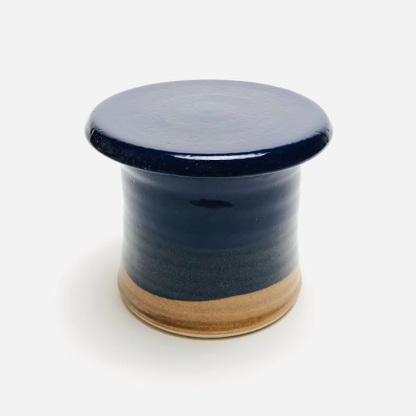 Stegall's Stoneware French Butter Keeper Cobalt