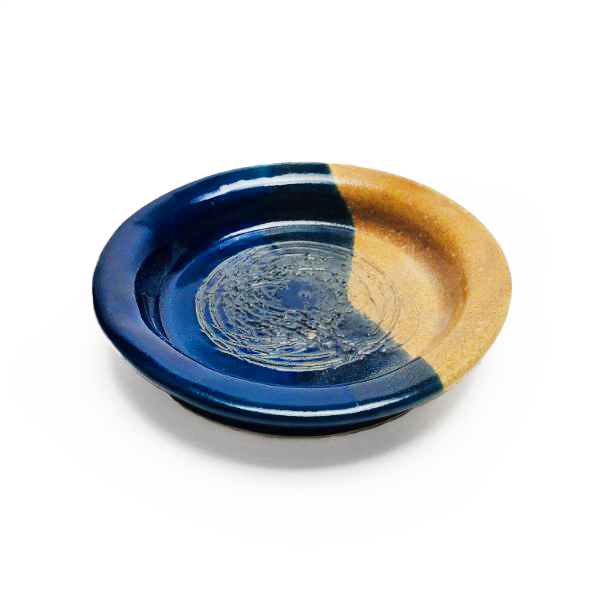 Stegall's Stoneware Garlic Grater Cobalt
