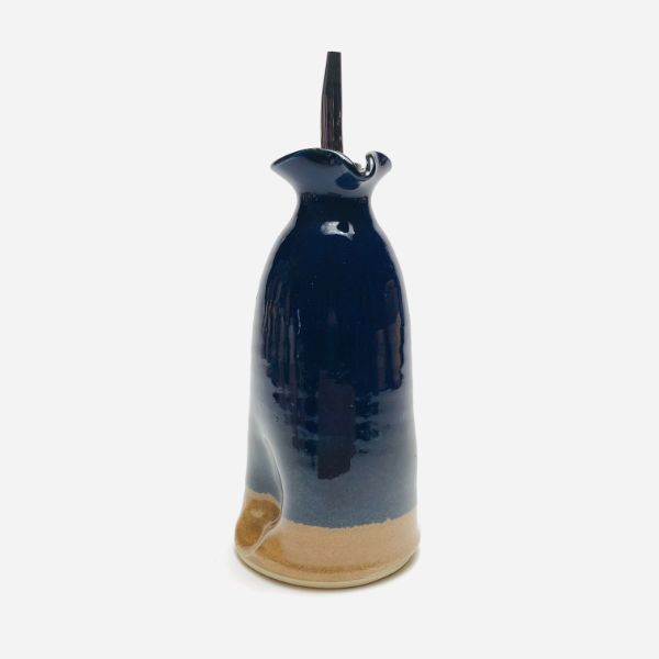 Stegall's Stoneware Oil Cruet Cobalt