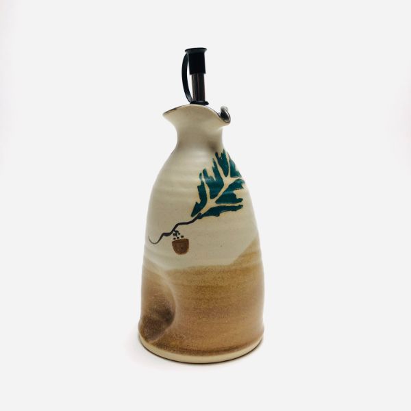 Stegall's Stoneware Oil Cruet Oak