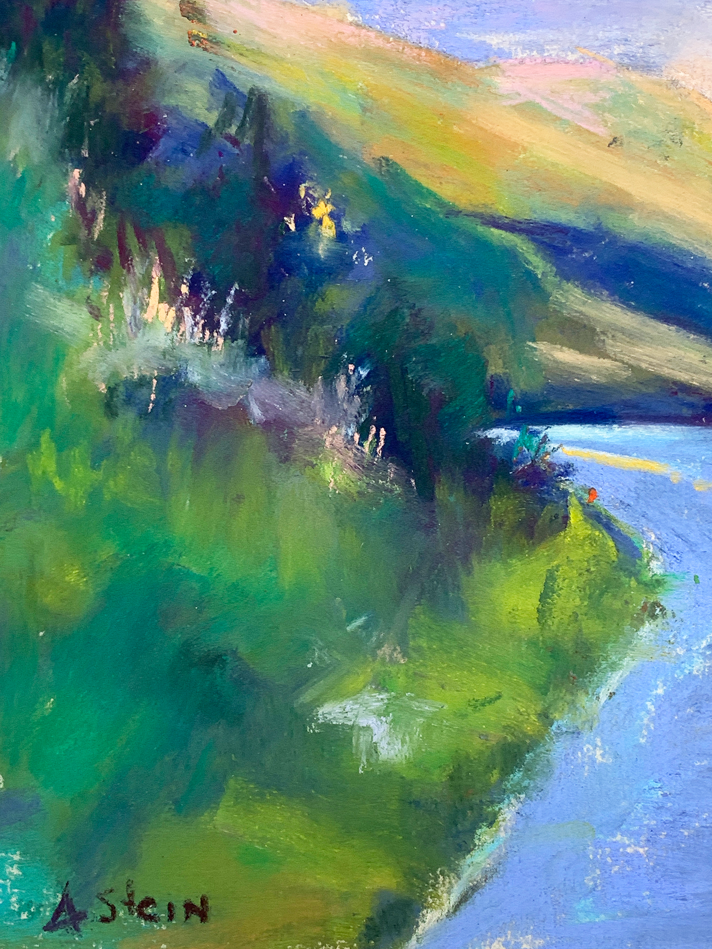 Anita Stein "Road To Wyoming" Framed Pastel