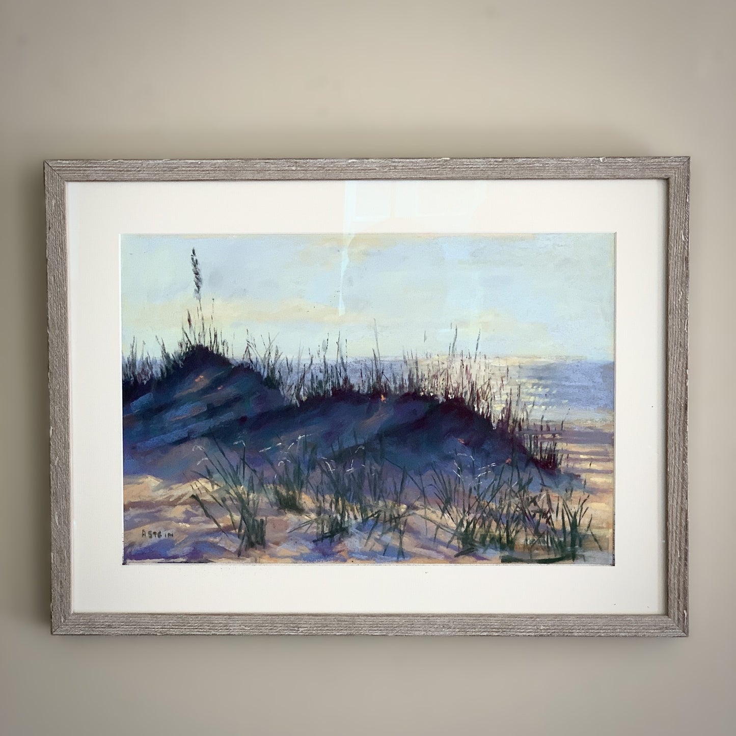 Anita Stein "Sparkle Dune" Framed Pastel