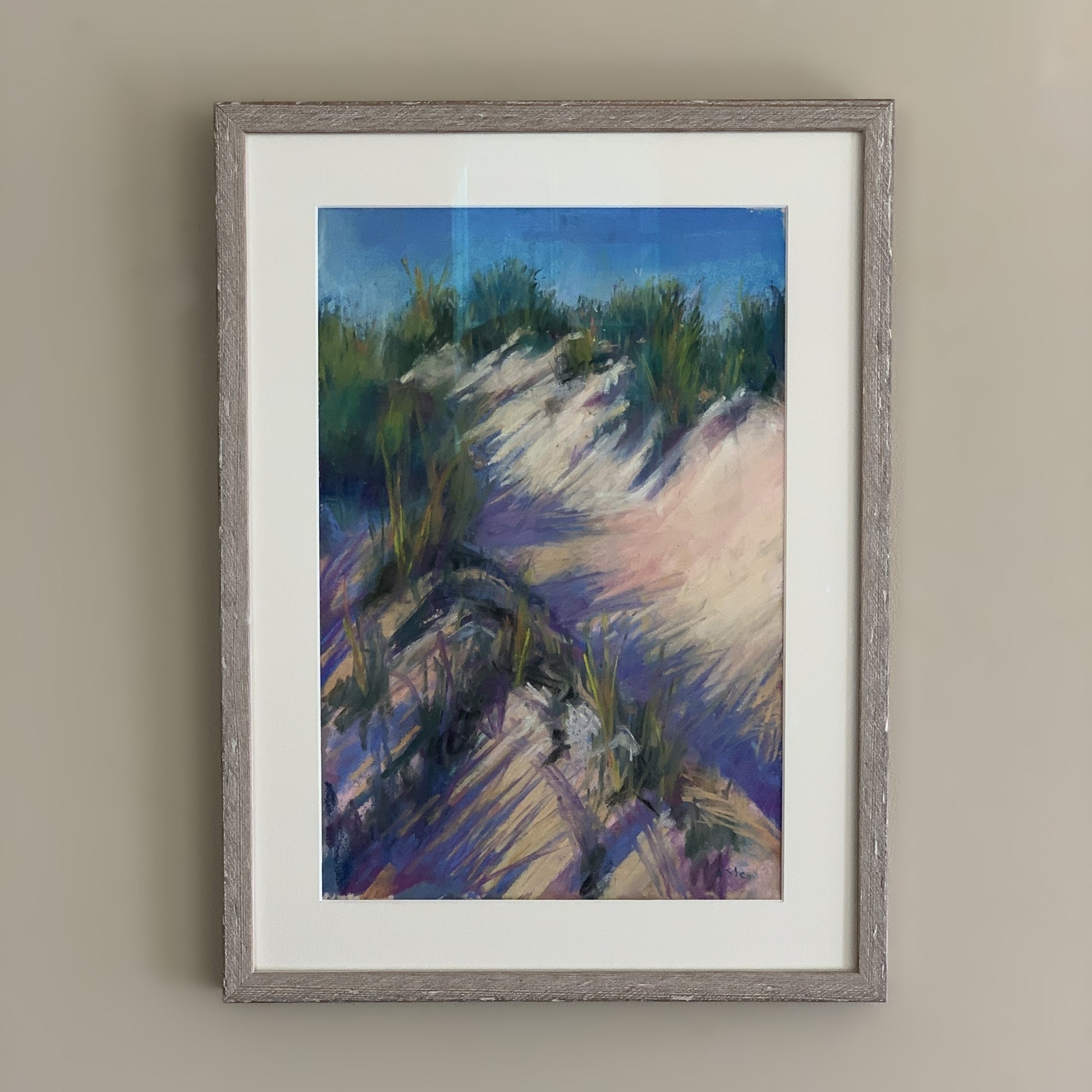 Anita Stein "Hilltop Dune" Framed Pastel