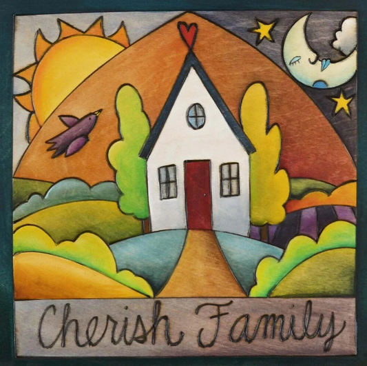 "Fly Home" Plaque 9X9