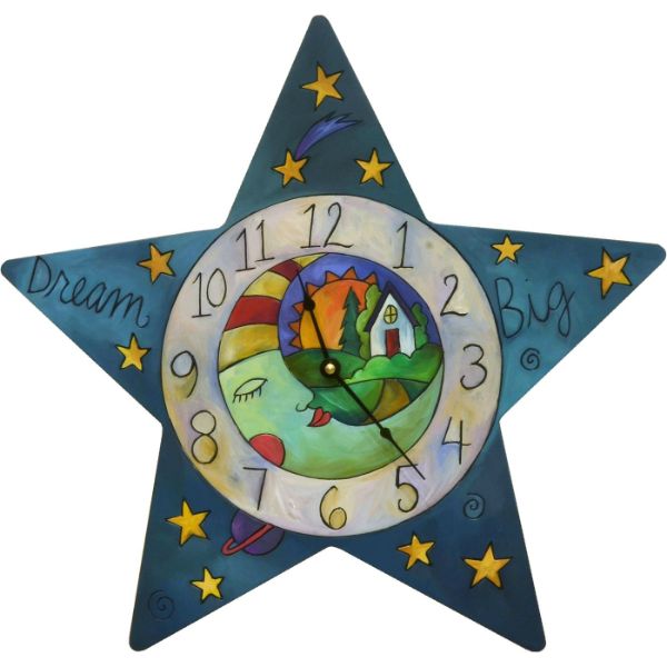 Sincerely, Sticks "Who Hung the Moon" Clock