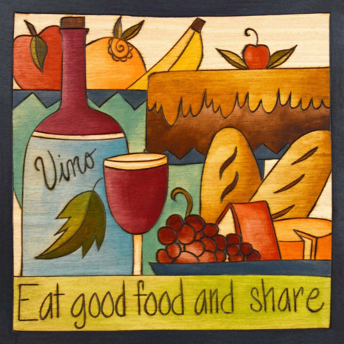 "With A Cherry" Plaque 9X9