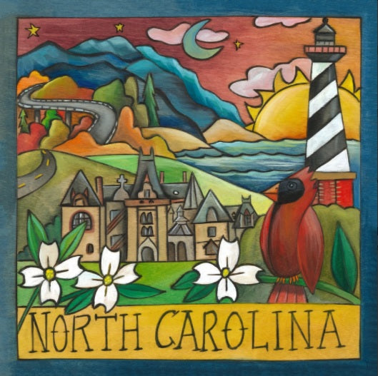 NC "Blue Ridge Beauty" Plaque 9X9