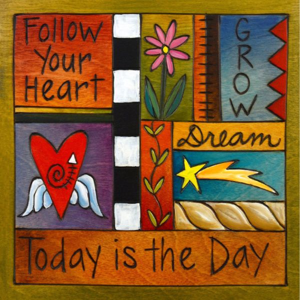 "Daily Affirmation" Plaque 6X6