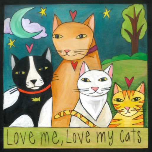 "Meow-zah!" Plaque 9X9