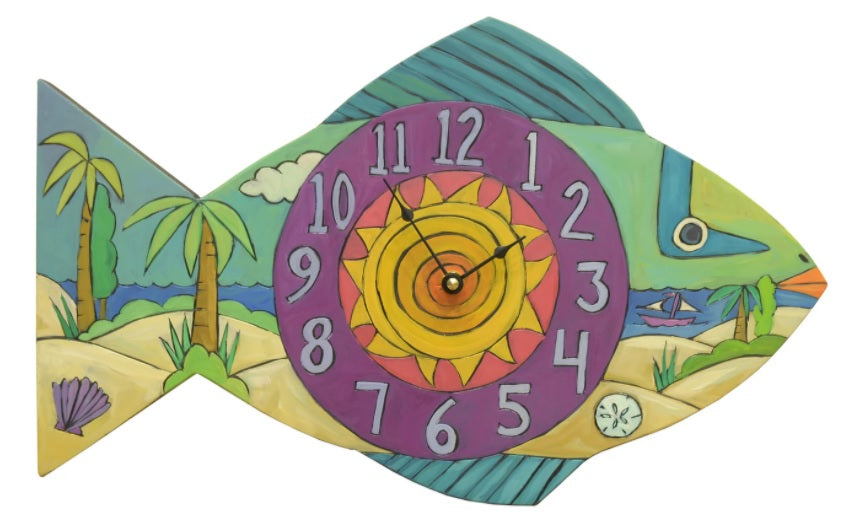 "Beach Time" Clock