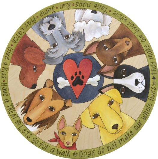 Lazy Susan "Life With Dogs"